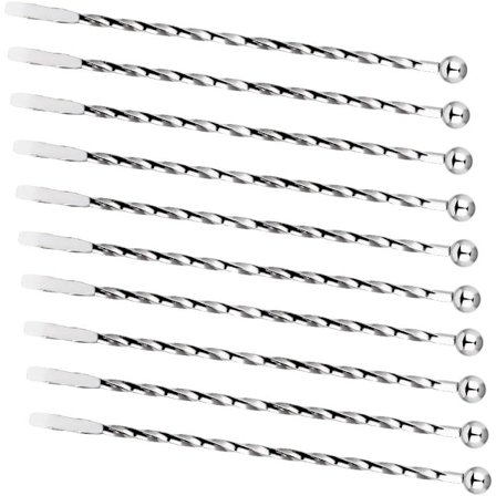 Sølv - omrører i rustfrit stål til rustfrit stål, (10 stk)