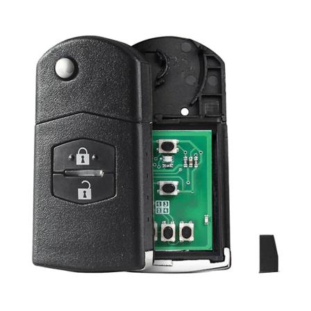 2 knapper Flip bil fjernkontroll nøkkel 4d63 Chip for Ske126-01 2 M2 Demio / 3 Axela/ 5 Premacy / 6 M6 Atenza