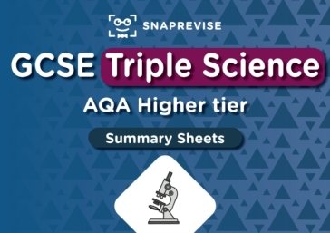 SnapRevise GCSE AQA Triple Science Higher Summary Sheets