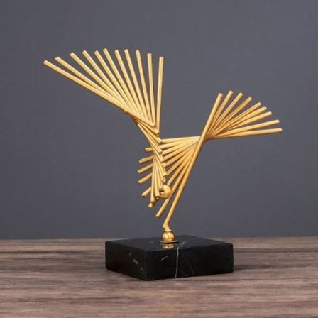 BJ348 Tredimensionelt Smijern Ornament Geometrisk Form-L (Ørnevinger)