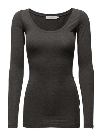Sik Solid 265 T-shirts & Tops Long-sleeved Harmaa Samsøe Samsøe