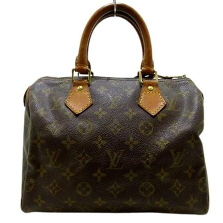 Louis Vuitton Vintage, Pre-owned Speedy 25 Monogram Handbag Bruin, Dames, Maat:ONE Size