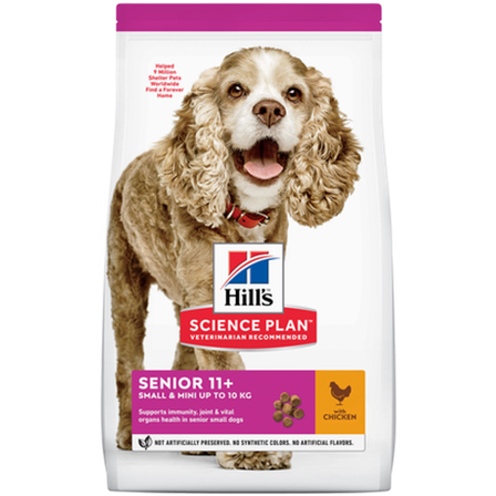 Hills Science Plan - Senior 11+ Small/Mini Chicken 1,5kg - Hund - Hundefôr & hundemat - Tørrfôr for hund - ZOO.no