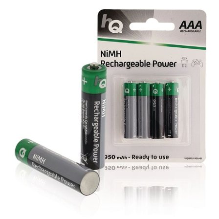 Laddningsbara AAA NiMH-batterier 950 mAh – 4-pack