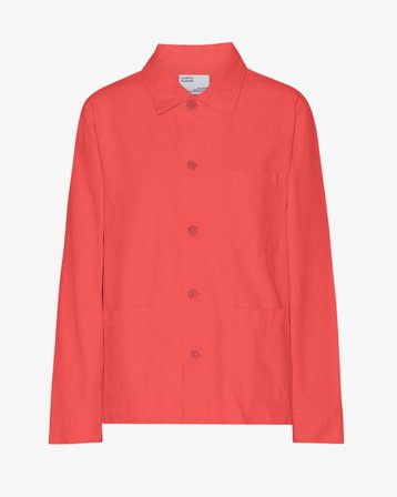Organic Workwear Jacket - Red Tangerine - Female - L - Sustainable material - Ethical production