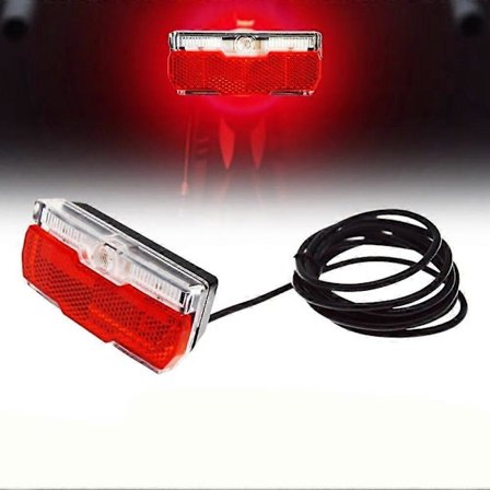 6-48V Elcykel Ebike LED Bakljus Baklampa Vattentät Bakljus Hållbar De Flesta E-cykel Tillbehör