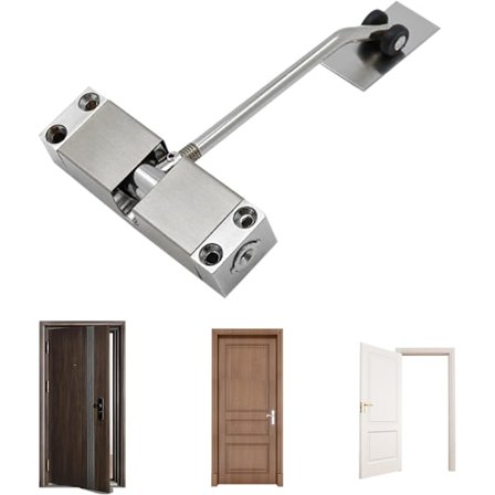 Automatisk dørlukker Innvendig dør Groom Aluminium legering Fjær D