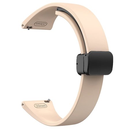 Silikonband för Samsung Galaxy Watch6 / Watch6 Classic / Watch 5 Pro / Watch4 Classic, magnetiskt vikspänne 20 mm armband