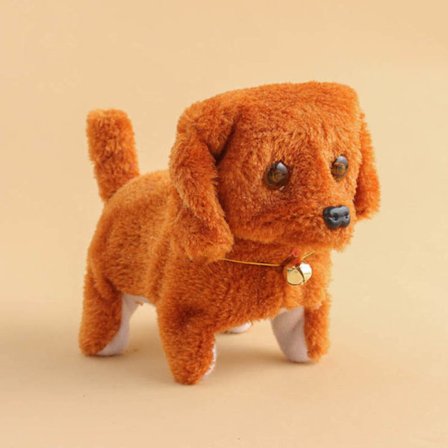 Söt Walking Barking Toy Rolig Elektrisk Kort Floss Elektrisk Flytthund Barn Barnleksaker