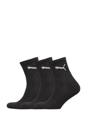 Puma Short Crew 3P Unisex Underwear Socks Regular Socks Svart PUMA