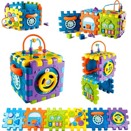 6-in-1 aktiviteettikuutio vauvoille ja taaperoille