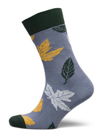 Socks Sigtuna Autumn Leaves Underwear Socks Regular Socks Multi/mønstret DEDICATED
