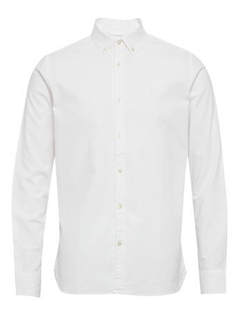 Small Owl Oxford Custom Tailored Sh Skjorta Casual Vit Knowledge Cotton Apparel