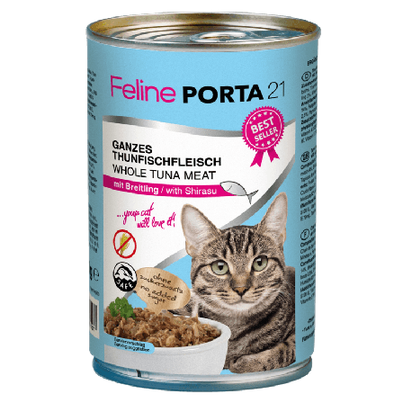 Porta21 - Feline Tunfisk med isfisk 400 g - Katt - Kattefôr & kattemat - Våtfôr og våtmat - ZOO.no
