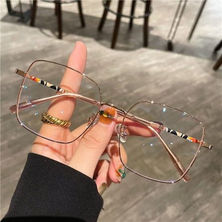 Anti-Blue Light Glasögon Överdimensionerade glasögon ROSE GULD ROSE GULD