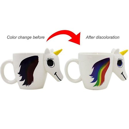 350ml Keramik Farveskiftende Kop med Tegneseriemotiv