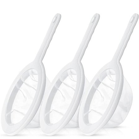 3-delt køkken fint nylonnet si mad yoghurt net si med håndtag