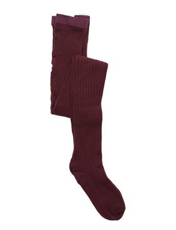 Wool Rib Tights Socks & Tights Tights Rød Mp Denmark