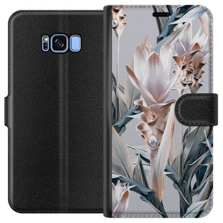 Kompatibel Tegnebogsetui til Samsung Galaxy S8 Blomst