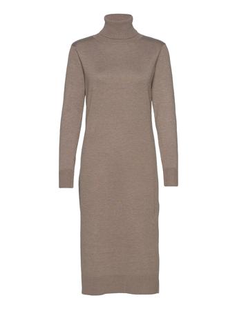 Milasz Roll Neck Long Dress Brown Saint Tropez