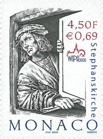 Monaco - WIPA 2000 - Postfrisk frimærke