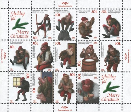 Island 1999 - julmärkeark