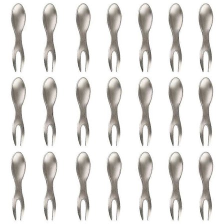 Majsholdere Sæt med 21 Rustfrit Stål Majskolbe Spyd Kompatible med BBQ Søde Majsholdere Hjemmelavning Kompatibel medk