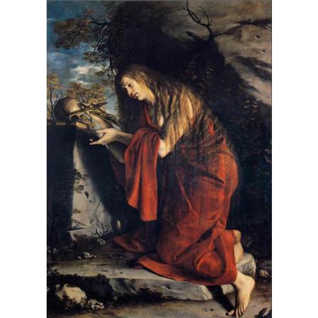 Saint Mary Magdalen In Penitence, Orazio Gentileschi Brun