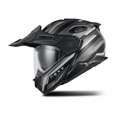 Nexx X.Lifecountry Westbound Öppningsbar Hjälm MT Svart/Grå XXL