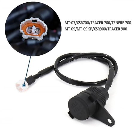 Motorsykkel Dobbel USB Lader Adapter Socket Konverter 12v Dv For Yamaha Mt-07 Mt-09 Sp Tracer Fz-09 Fz-07 Tracer Xsr 700 900