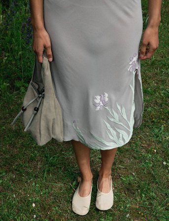 Becksöndergaard Suede Veg Harper Bag - Grey - ONE SIZE