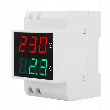 100a Din Digital Voltmeter Din Skinne Meter
