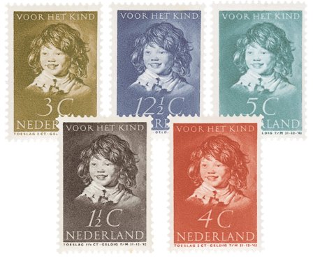 Holland 1937 - NVPH 300-304 - Ubrugt