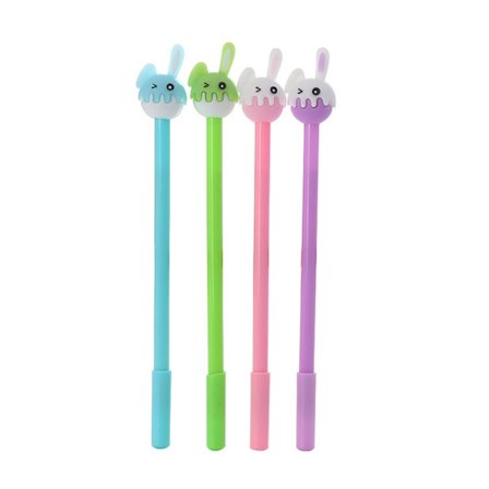 Gel Ink Pen Cute Bunny Pens 20stk
