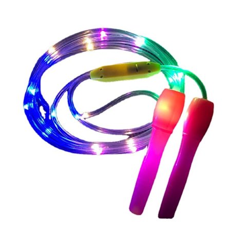 Barnehoppetau med syv farger glitter hoppetau sport