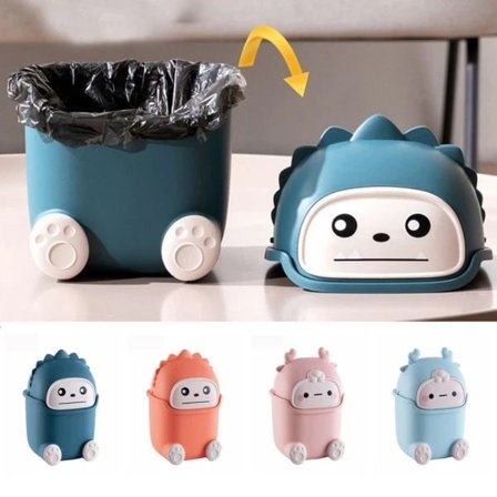 【PP】Työpöydän roskakori, vaaleanpunainen