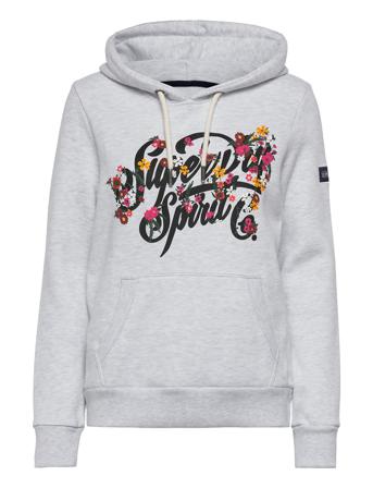 Script Style Floral Hood Patterned Superdry