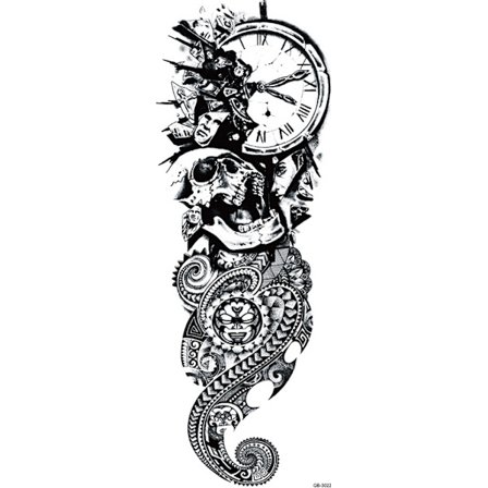 OBS! SE STORLEK! Tillfällig Tatuering - 46x17cm zeitgeist