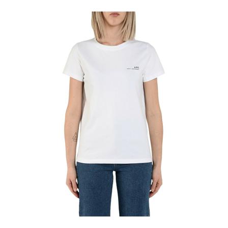 A.p.c. short sleeve t-shirt , Wit , Dames , Maat: L