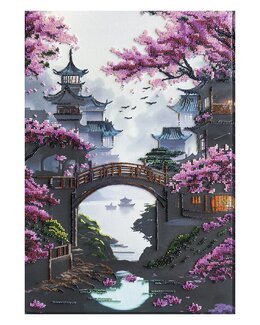 Perlebroderi Drømmevy - Abris Art