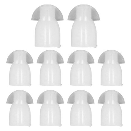 10 stk. lufttørrør ørepropper myke erstatning silikon ørepropper for Walkie Talkie headset