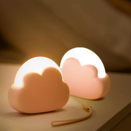 Baby nattlys [Pakke med 2] Rosa sky LED nattlampe, Ladbar