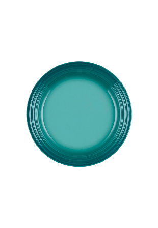 Le Creuset Coupe stengods frukosttallrik 22cm Bleu Riviera Dukning & servering Blå ONESIZE