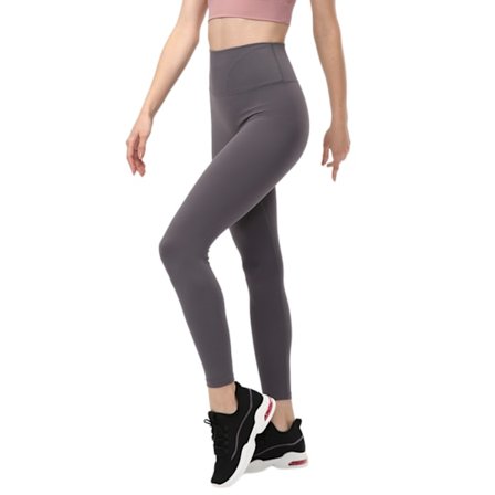 Fit Kompressions Yoga Byxor Power Stretch Träning Leggings med Hög Midja Mage Kontroll (XL)