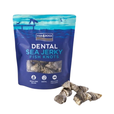 Fish4Dogs - Sea Jerky Fish Knots 500g - Hund - Hundegodbiter & tyggebein - Belønningsgodbiter for hund - ZOO.no