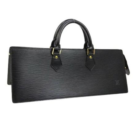 Louis Vuitton Vintage Pre-owned Leather louis-vuitton-Tass , Zwart , Dames , Maat: ONE Size Vintage Tassen