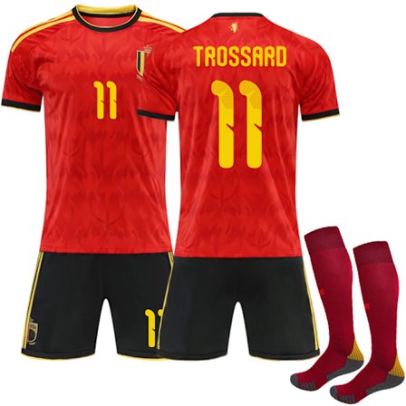 2026 VM Belgia Hjemme Barn Voksen Fotballdrakt med Sokker