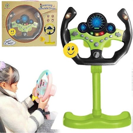 Leksaksratt, Simulerad ratt för barn Grön