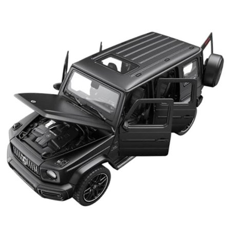 MercedesBenz G63 G65 SUV legering pressgjuten metall terrängbilsmodell (Svart)