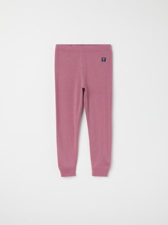 Polarn O. Pyret Byxa ullfrotté i merino - 74 - 80 - barnkläder - pink
